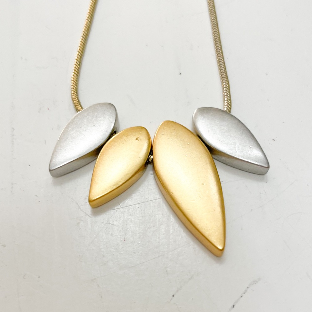 Madewell Mixed Metal Teardrop Necklace